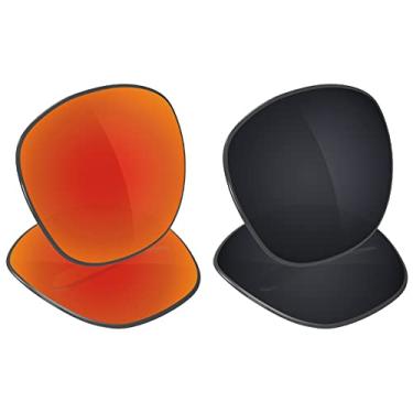 Imagem de Galvanic Lentes de reposição para óculos de sol Oakley Latch - Várias opções, Rubi + preto polarizado - Pacote combo, 0