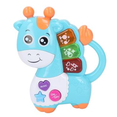 Imagem de Brinquedo Eletrônico do Piano das Crianças, Brinquedo Educacional do Teclado do Girafa Animal Brinquedo Musical do bebê Dos Desenhos Animados Girafa Brinquedo Eletrônico do Piano