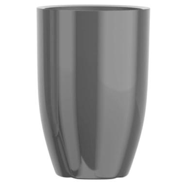 Imagem de Vaso De Planta Fibra De Vidro 75cm Grande Boca Larga Decorativo (Cinza Escuro)