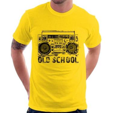 Imagem de Camiseta Old School Boombox - Foca na Moda, Amarelo, GGG