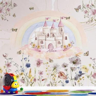 Imagem de Papel de Parede Infantil Castelo da Princesa AL 04 - AloPapers, 4,00m 