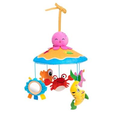 Imagem de Mobile para Crib, Baby Mobile for Bassinet | Baby Mobile Bassinet Bell Crib Toy,Girando a decoração de viveiro de animais, brinquedos educacionais para meninos, acessórios de carrinho de carrinho