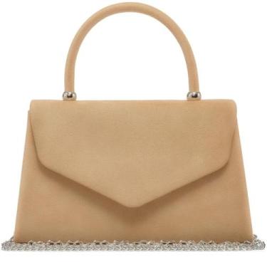 Imagem de Bolsa de noite Dasein Women Party Clutch Wedding Velvet-Camel