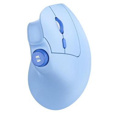 Imagem de Mouse seenda Ergonômico Recarregável Vertical Sem Fio Azul