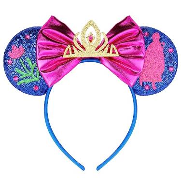 Imagem de FANYITY Orelhas de Natal Minnie, orelhas de lantejoulas Mickey para meninos, meninas, mulheres, dia das bruxas e viagem à Disney (SX)