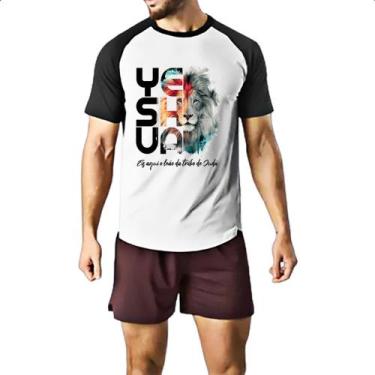 Imagem de Camiseta Raglan Yeshua - Leao da tribo de Juda - Alearts, G