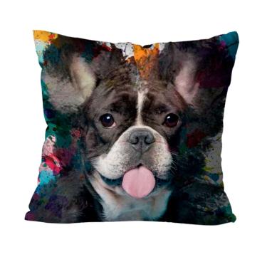 Imagem de Capa Para Almofada 45x45 Mdecore Gato Cachorro Pets