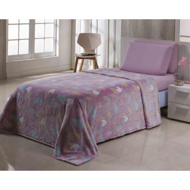 Imagem de Cobertor INFANTIL estampado BRILHA NO ESCURO manta flannel  - SAFIRA E