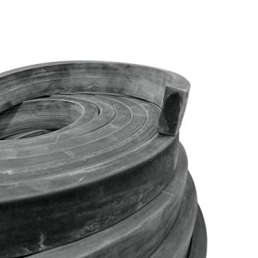 Imagem de Borracha Perfil Esponjoso Vedação 50x20mm Macio - 10 Metros Borrachas Londrina
