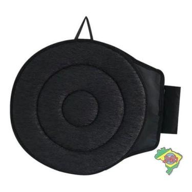 Imagem de Almofada Assento Banco Carro Giratório Rotativa Suporte - Pool, Preto