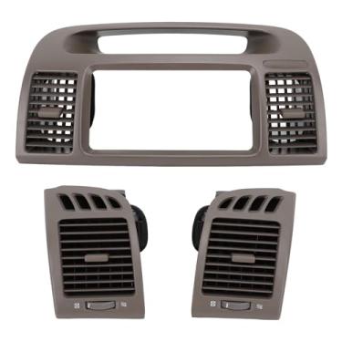 Imagem de GRCFUMO Front Center Traço AC Vents Rádio Trim Bisel, Ar Condicionado Outlet Grill Painel, Novo Vents Rádio Bisel Grill para Camry XV30 2001 a 2006