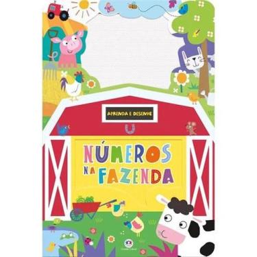 Imagem de Livro Lousa Magnética - Números na fazenda - Aprenda e Desenhe - Ciran