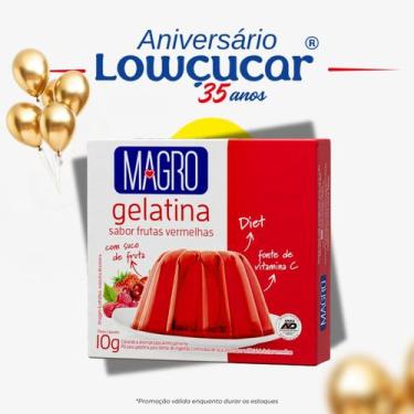 Imagem de Gelatina Magro Com Sucralose Sabor Frutas Vermelhas 10G