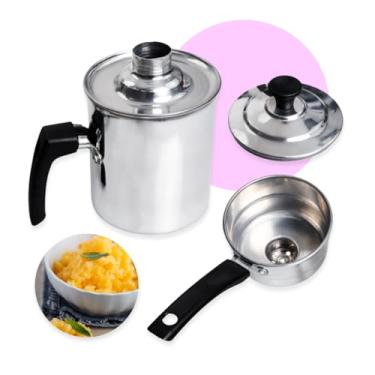 Imagem de Cuscuzeira Individual de Alumínio - Cuscuzeiro Mini Panela a Vapor Individual Para Cuscuz, Cozimento Rápido - Alumínio Polido