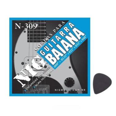 Imagem de Encordoamento para Guitarra BAIANA 009 NIG -- (009/048) -- Jogo com 5 