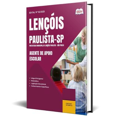 Imagem de Apostila Prefeitura Lençóis Paulista Sp 2025 Agente Apoio