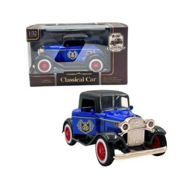 Imagem de Carro Clássico Vintage Miniatura Brinquedo Fricção Metal - Dony Toys, 