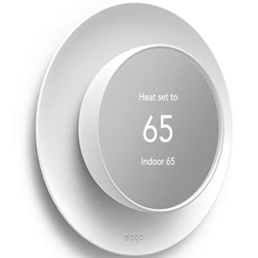 Imagem de Capa para placa de parede por satélite da elago, compatível com o termostato Google Nest 2020 [branca]