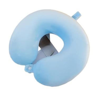 Imagem de Almofada De Pescoço Viagem Travesseiro Infantil Adulto Travesseiros Protetor presente de aniversári(Azul,2)