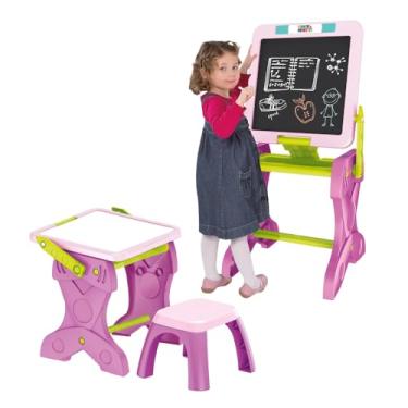 Imagem de Mesa de Atividades Infantil 2 em 1 com Banquinho e Lousa Multikids - BR1766