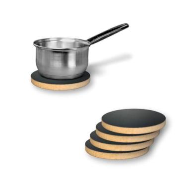 Imagem de Descanso Panela Quente 4pçs 19cm em MDF 15mm Resistente MDF Artesenato