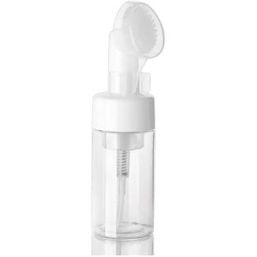 Imagem de Frasco Bomba Espumante com Escova de Limpeza Facial, Higienizador para Cuidados com a Pele