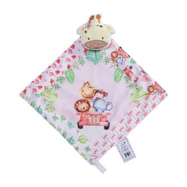 Imagem de Naninha Com Prendedor Para Bebê Paninho Em Plush - miguel Baby, Safari