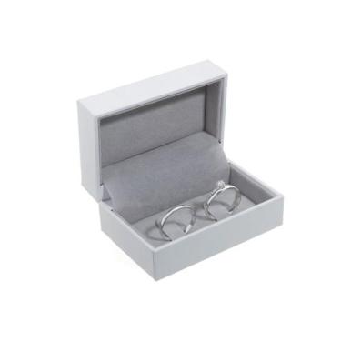 Imagem de Par De Aliança De Compromisso Prata 950 + Solitário Zircônia - DR Jóia