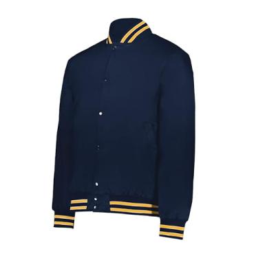 Imagem de Jaqueta Holloway Sportswear Heritage G azul-marinho/dourado claro/branco