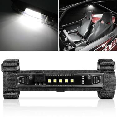 Imagem de OFFROADTOWN UTV Dome Light Universal Roll Bar Mount LED Dome Light Powered Car Interior Luz Mapa Luz Luz Cabine Luz para UTV ATV Caminhão SXS Jeep Mule Polaris RZR Can-am Acessórios - Branco