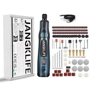 Imagem de 115pcs Jangklife Ferramentas Sem Fio Rotativas Lixadeira Esmerilhadeira Furadeira Polidora Broca Elétrica Gravadora