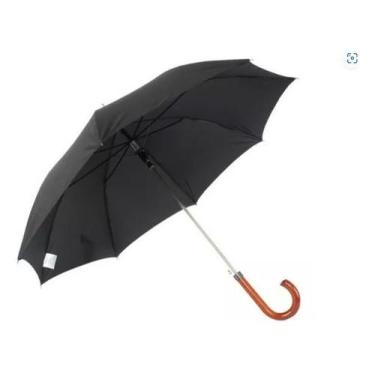Imagem de Guarda-chuva Longo Automático Cabo De Madeira Fazzoletti , cabo de mad