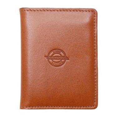 Imagem de Carteira Slim Porta Cartões em Couro Artlux 987, Caramelo