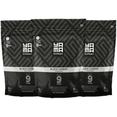 Imagem de Kit 3 Pó Descolorante Black Carbon Profissional 9 Tons Efeito Rápido Yama Refil 300g