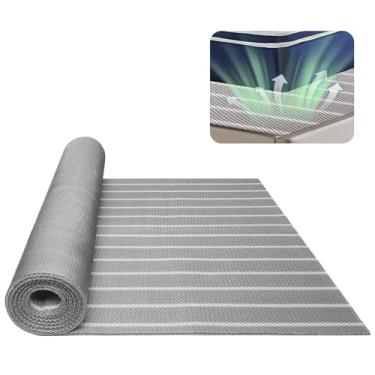 Imagem de Forro de colchão para trailer, almofada de ventilação sob o colchão com fibra de malha respirável 118,1 x 39,4 polegadas, base de fluxo de ar cortável para campismo e barco
