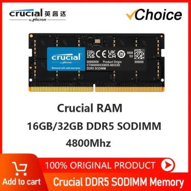 Imagem de Memória RAM Para Laptop DDR5 De Alta Velocidade 8GB 16GB 32GB 4800MHz 