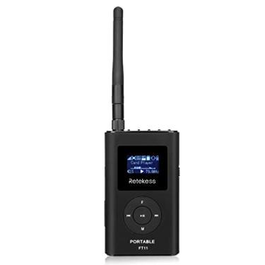 Imagem de Retekess Transmissor Fm Ft11, Portátil Para Igreja Com Microfone, Rádio Estéreo Recarregável, Cinema Drive-In, Estacionamento, Suporta Entrada Auxiliar Cartão Tf