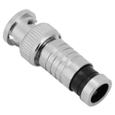 Imagem de Conector Masculino de Compressão BNC, 10pcs FR Coaxial Q9 Adaptador para Sistemas RG59 CCTV, Feitos de Material Premium, Adequado para Sinais de Comunicação de Alta Frequência