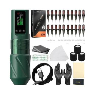 Imagem de Kit De Caneta De Tatuagem Sem Fio T-rex 3,5 Mm Máquina Rotativa De Via