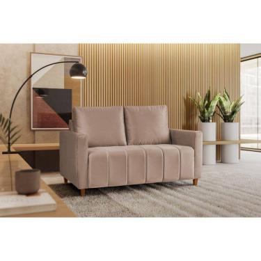Imagem de Sofá Amelie 2 Lugares em Suede Yescasa    Castor