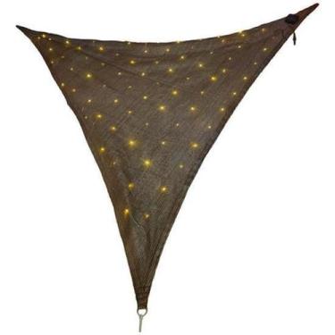 Imagem de Toldo Tenda Sombra Vela Com Iluminação Solar Em Led 2X2X2 - Brazil Hom
