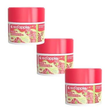 Imagem de Kit 3 Desodorante Em Creme Rosa Mosqueta 55G - Red Apple