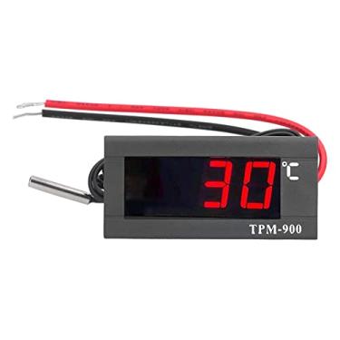 Imagem de Controlador de Temperatura Digital Medidor de Painel Display LED Material ABS Fonte de Alimentação 220VAC Sensor Alarme Ampla Faixa de Medição Alta Precisão