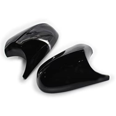 Imagem de Chusui Retrovisor M3 Style Side Mirror Shells Lateral Wing Mirror Cover Cover Bright Black Style Par Substituição para E90 E91 E92 E93 Facelifted 08-12
