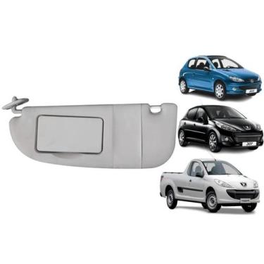 Imagem de Quebra Sol Com Espelho Peugeot 206 207 Hoggar Ld Esquerdo - Newtec