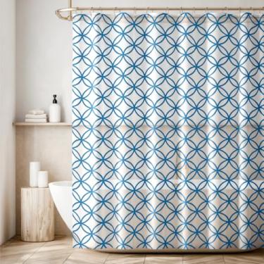 Imagem de 2 Cortina Box Banheiro Antimofo Ganchos 180x180 Pev Es M04