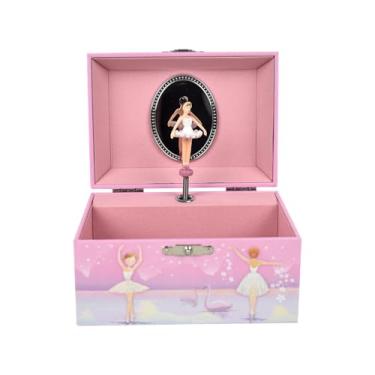 Imagem de LAxury Caixa de joias musicais para meninas, presentes de recitais de dança para meninas, caixa de joias para meninas bailarinas, presente de aniversário de menina – Caixa de joias musical de balé.