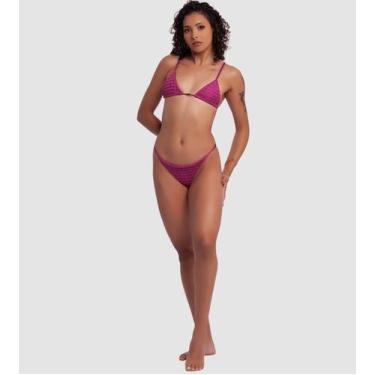 Imagem de Biquíni Cortininha De Crochet Com Calcinha Ajustável Fina - Aruna Sun,