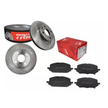 Imagem de Par Disco E Pastilha Freio Dianteiro Onix Plus 1.0 Turbo Trw DF983/GDB