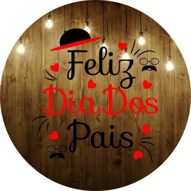 Imagem de Painel Festa Redondo C/ Elástico 1,50m Dia Dos Pais - Fadrix, PAI060